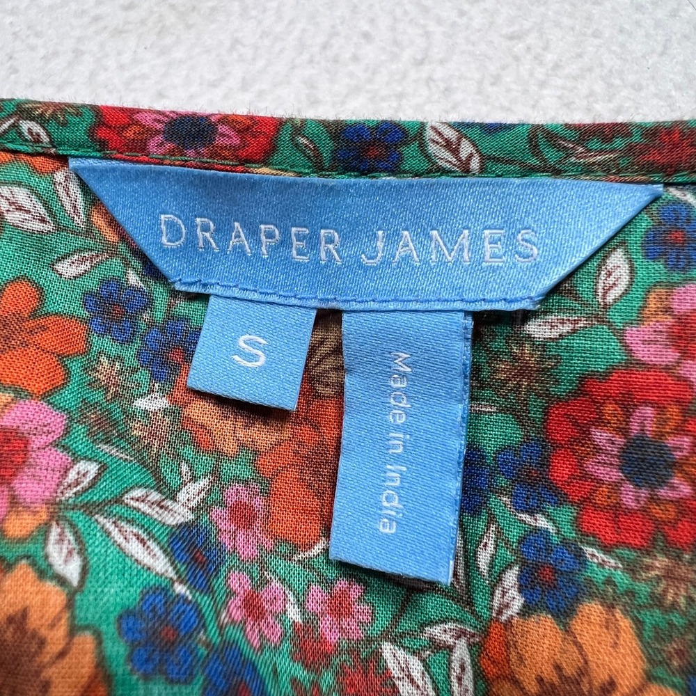 Draper James Dress Women S Floral Ruffle Meadow Tiered Midi Pockets Boho Prairie - Picture 5 of 11